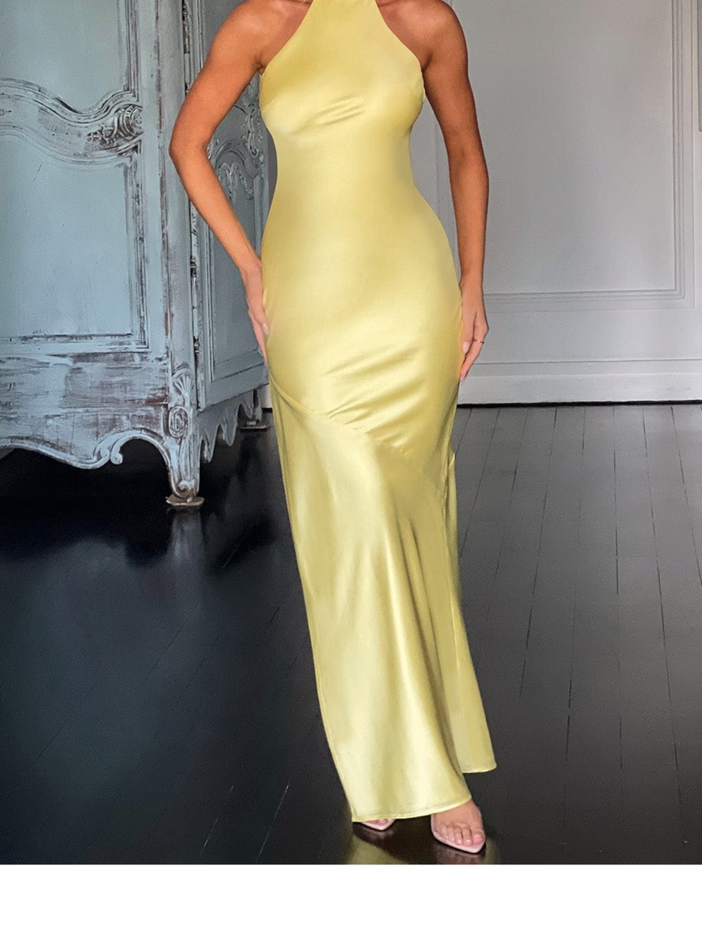 Etta Maxi Dress in Soft Lemon Yellow